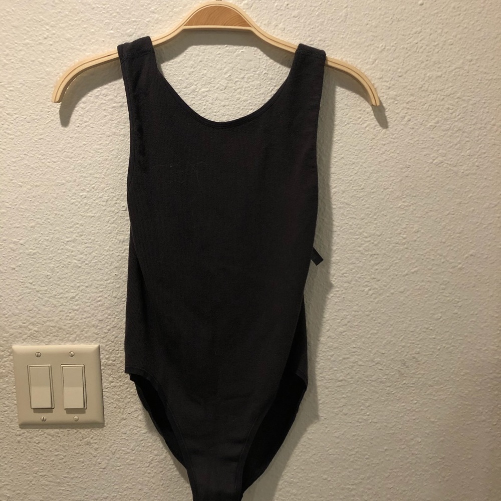 Black Simple Bodysuit